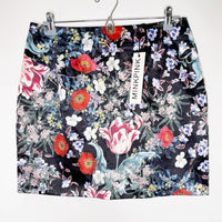MINKPINK Botanica Flower Satin Mini Skirt