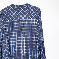 41 HAWTHORN Mataya Smocked Flannel Shirt